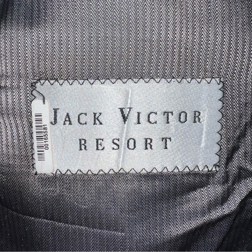 Jack Victor Black Cashmere Blazer 100% Italian Fabric Size 50L | Made in Canada - Picture 8 of 14